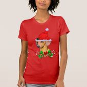 Dachshund kerst Merry T-shirt (Voorkant)
