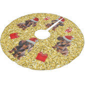 Dachshund Kerst Puppies Boom Rok Kerstboom Rok (Gekanteld)