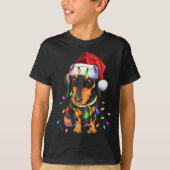 Dachshund Kerst Schattigee Hondenliefhebbers T-shirt (Voorkant)
