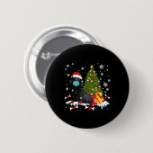 Dachshund-kerstboom Funny Dog Ronde Button 5,7 Cm (Voorkant /achterkant)
