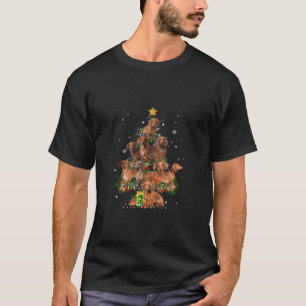 Dachshund Kerstboom Grappige Hond Liefhebber Xmas T-shirt