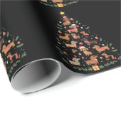 Dachshund Kerstboom Hond Liefhebber Honden Eigenaa Cadeaupapier (Rol Hoek)
