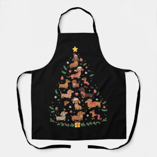 Dachshund Kerstboom Hond Liefhebber Honden Eigenaa Schort