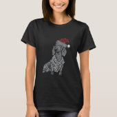 Dachshund-kerstboom Licht X Mas Cute Dog Dox T-shirt (Voorkant)