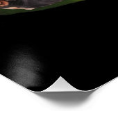 Dachshund-kerstboom Perfect Poster (Hoek)