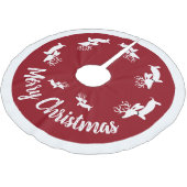 Dachshund-kerstboom — Skirt Merry-kerst Kerstboom Rok (Gekanteld)
