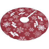 Dachshund kerstboom Skirt Wiener Dog Holiday Rok (Gekanteld)
