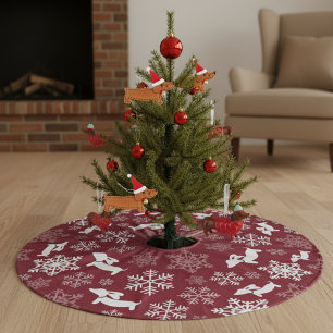 Dachshund kerstboom Skirt Wiener Dog Holiday Rok