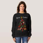 Dachshund-kerstboomhond Trui (Voorkant volledig)