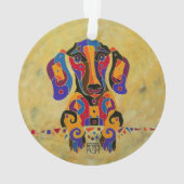 Dachshund-kerstboomversiering Ornament (achterkant)