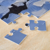 Dachshund Kerstboot Vakantie Legpuzzel (Zijkant)