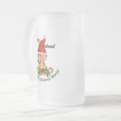 Dachshund-kerstcadeautjes Matglas Bierpul (Voorkant links)