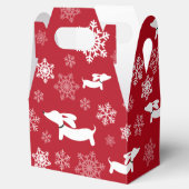 Dachshund-kerstcadeautjes voor forendoosjes bedankdoosjes (Geopend)