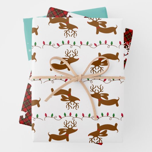 Dachshund-kerstcadeauverpakking - Beste verkopers  Inpakpapier Vel (In situ)
