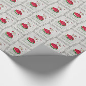 Dachshund KerstCaroler Cadeaupapier (Hoek)