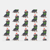 Dachshund-kersthond en Pset Inpakpapier Vel (Voorkant 2)