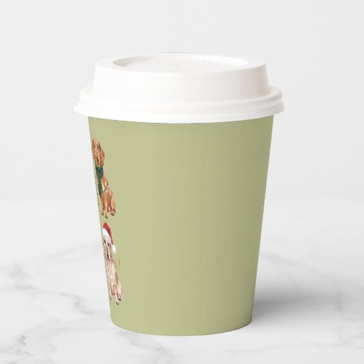 Dachshund Kersthond Moeder Liefhebber Kerstcadeau Papieren Bekers (Links)