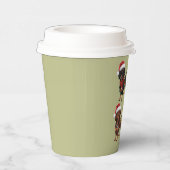 Dachshund Kersthond Moeder Liefhebber Kerstcadeau Papieren Bekers (Rechts)