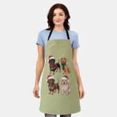 Dachshund Kersthond Moeder Liefhebber Kerstcadeau Schort (Gedragen)