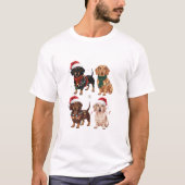 Dachshund Kersthond Moeder Liefhebber Kerstcadeau T-shirt (Voorkant)