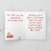 Dachshund-kerstkaart Feestdagen Kaart (Binnen)