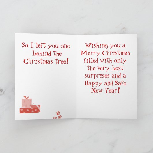 Dachshund-kerstkaart Feestdagen Kaart (Binnen)