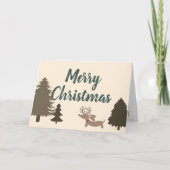 Dachshund-kerstkaarten Wiener Dog Bedankkaart (Voorkant)