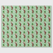 Dachshund Kerstkerstkerstkerstkerstkerstkerstkerst Cadeaupapier (Vlak)