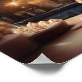 Dachshund Kerstkoekjes Feestelijke vakantie Poster (Hoek)