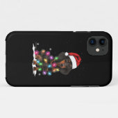 Dachshund-kerstlichten met sneeuw Case-Mate iPhone case (Achterkant (horizontaal))