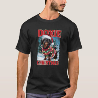Dachshund Kerstman Hoed Hond Liefhebber Kostuum Do T-shirt
