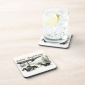 Dachshund Kerstmis Bier Onderzetter (Rechterzijde)