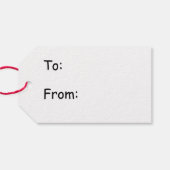 Dachshund Kerstmis Cadeaulabel (Achterkant Horizontaal)