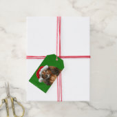 Dachshund Kerstmis Cadeaulabel (Met Touw)