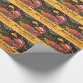 Dachshund Kerstmis Cadeaupapier (Hoek)