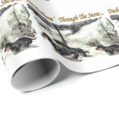 Dachshund Kerstmis Cadeaupapier (Rol Hoek)