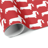 Dachshund Kerstmis Cadeaupapier (Rol Hoek)