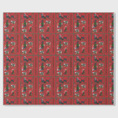 Dachshund Kerstmis Cadeaupapier (Vlak)