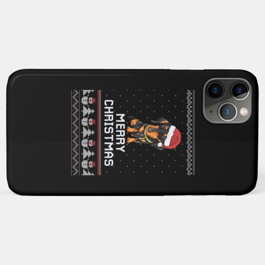 Dachshund Kerstmis Case-Mate iPhone Case (Achterkant (horizontaal))