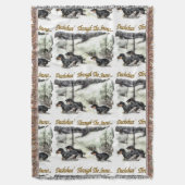 Dachshund Kerstmis Deken (Voorkant Verticaal)