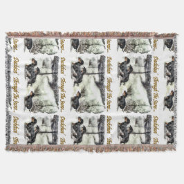 Dachshund Kerstmis Deken