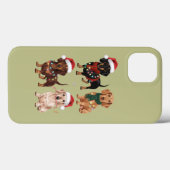 Dachshund Kerstmis Hond Moeder Liefhebber Kerstcad Case-Mate iPhone Case (Achterkant (horizontaal))
