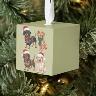 Dachshund Kerstmis Hond Moeder Liefhebber Kerstcad Decoratie