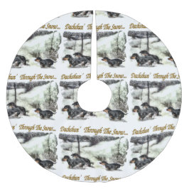 Dachshund Kerstmis Kerstboom Rok