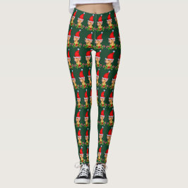 Dachshund Kerstmis Leggings