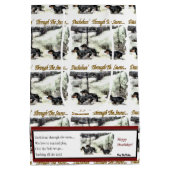 Dachshund Kerstmis Medium Cadeauzakje (Achterkant)
