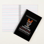 Dachshund Kerstmis Notitieboek (Binnen)