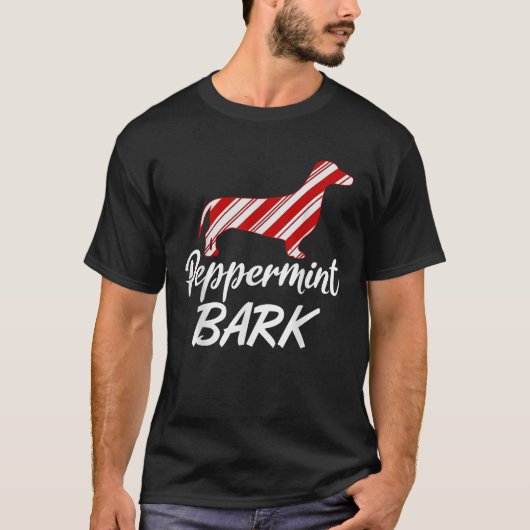 Dachshund Kerstmis Pepermunt Bark Vrouwen Gift T-shirt (Voorkant)