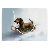 Dachshund Kerstmis sneeuw winter Groot Cadeauzakje