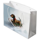 Dachshund Kerstmis sneeuw winter Groot Cadeauzakje